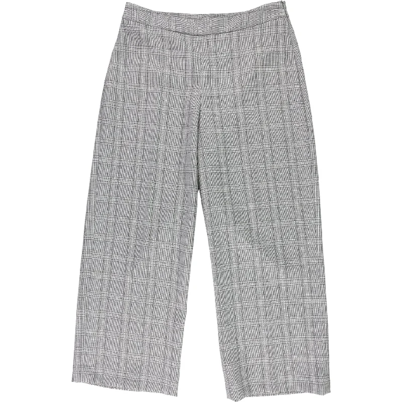 Tahari Womens Plaid Casual Cropped Pants