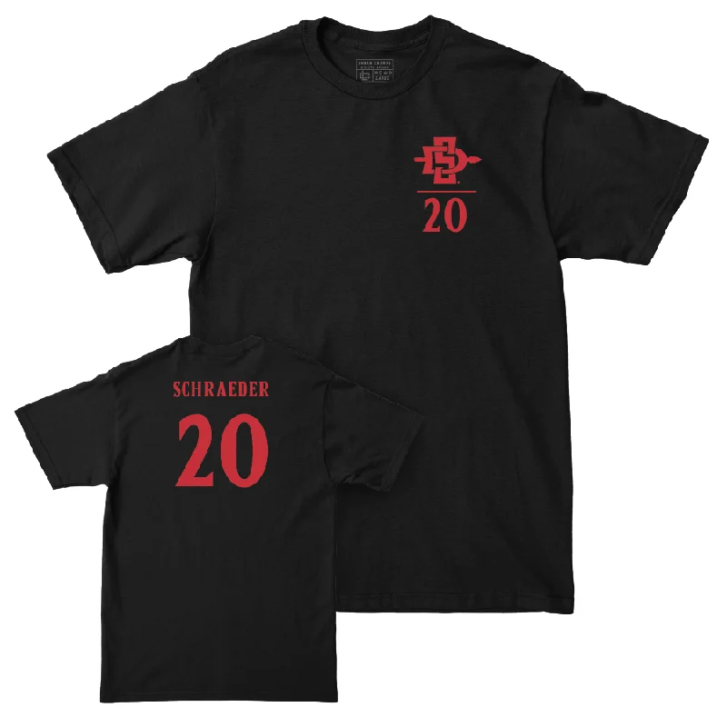 SDSU Women's Volleyball Black Logo Tee - Elly Schraeder #20