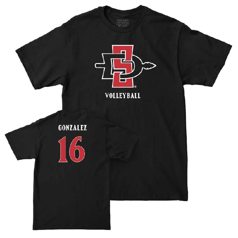 SDSU Women's Volleyball Black Mark Tee - Sarena Gonzalez #16