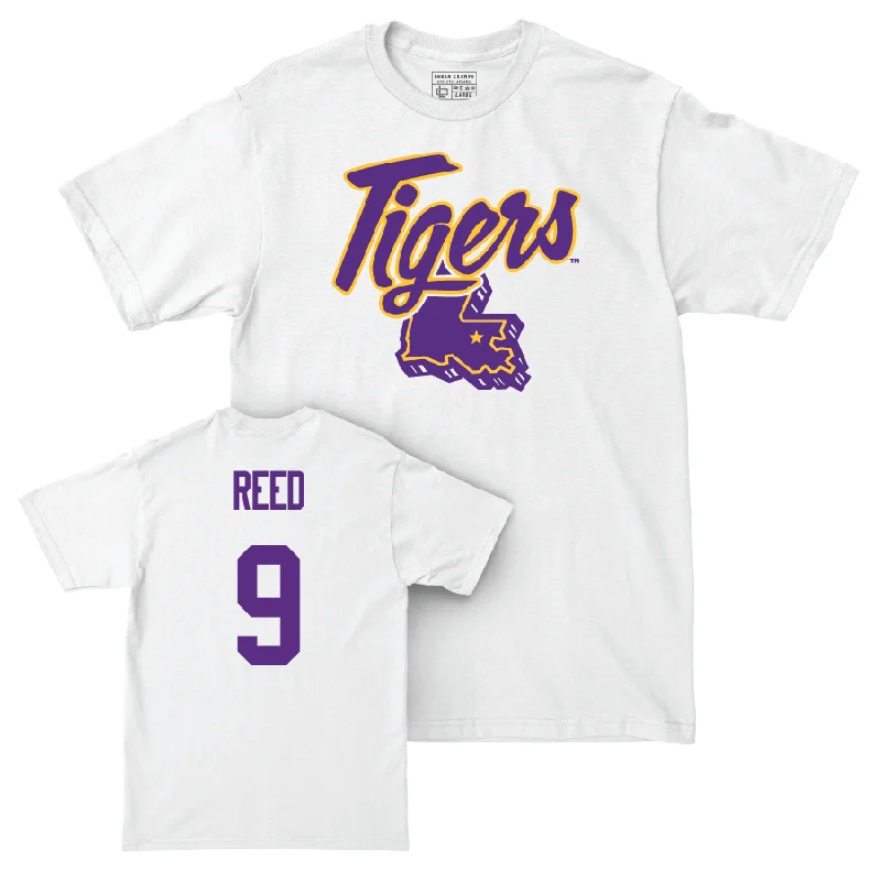 Men's Basketball White Tiger State Tee - Jalen Reed