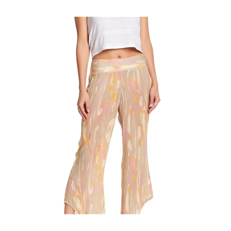 Free People Womens Dancing Day Casual Cropped Pants, Multicoloured, X-Small