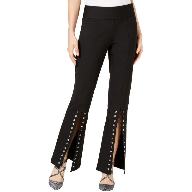 I-N-C Womens Split Grommeted Casual Wide Leg Pants