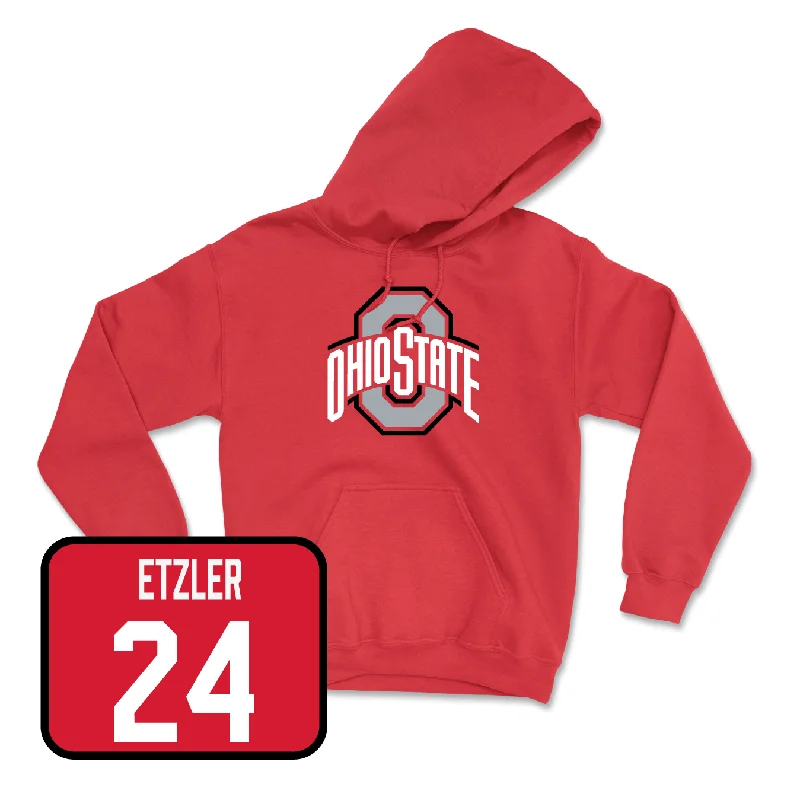 Red Men's Basketball Team Hoodie - Kalen Etzler