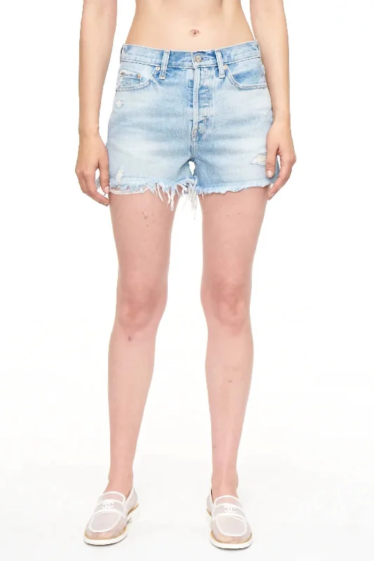 Nova High Rise Short In Aloe Vintage Wash