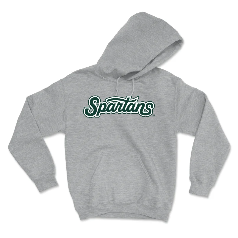 Sport Grey Women's Basketball Script Hoodie - Julia Ayrault