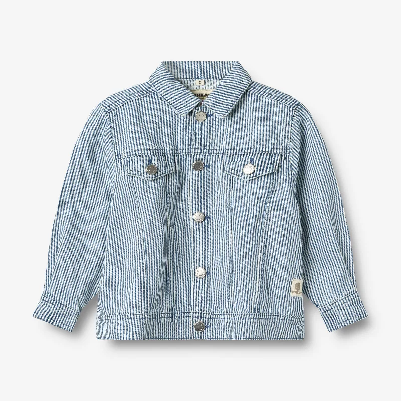 Wheat x Pernille Teisbæk | Denim jacket Vive - ink stripe