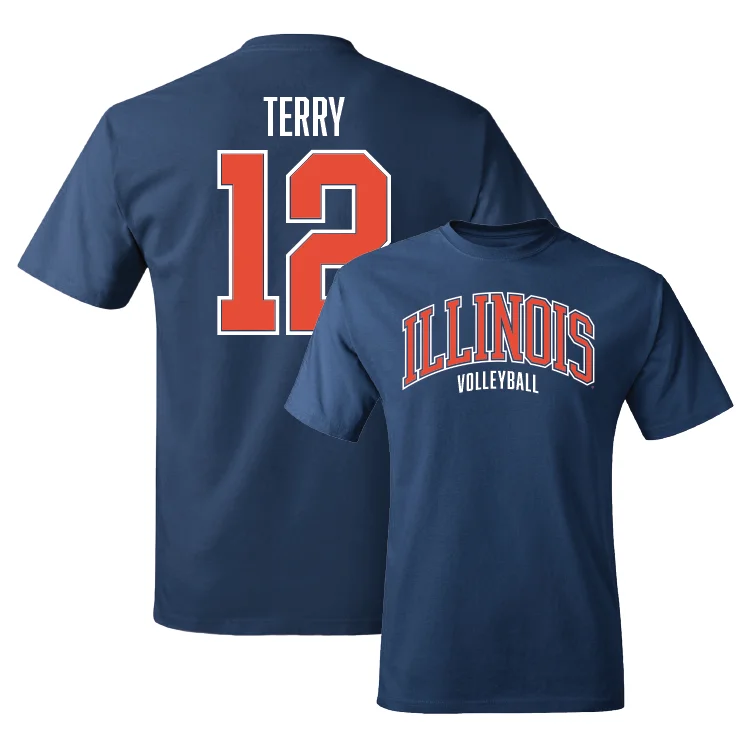 Navy Illinois Arch Tee - Raina Terry #12