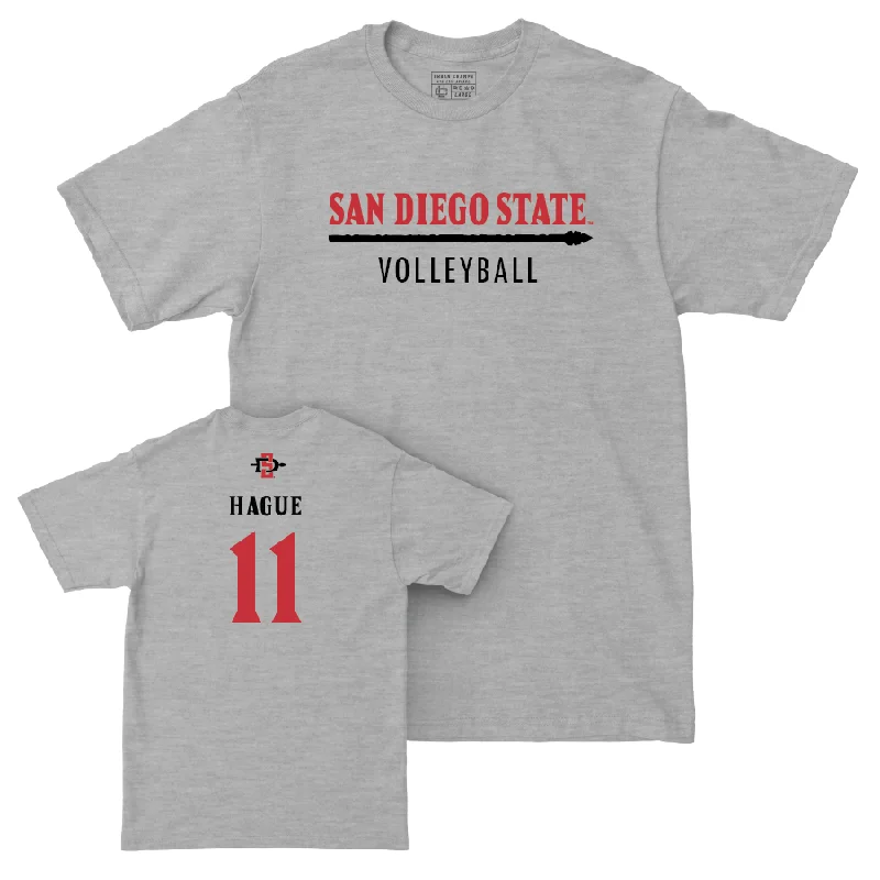 SDSU Women's Volleyball Sport Grey Classic Tee - Campbell Hague #11