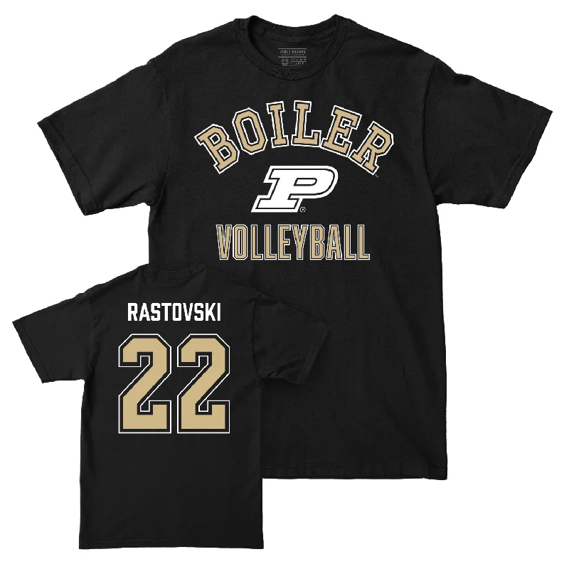 Women's Volleyball Black Classic Tee - Emily Rastovski | #22