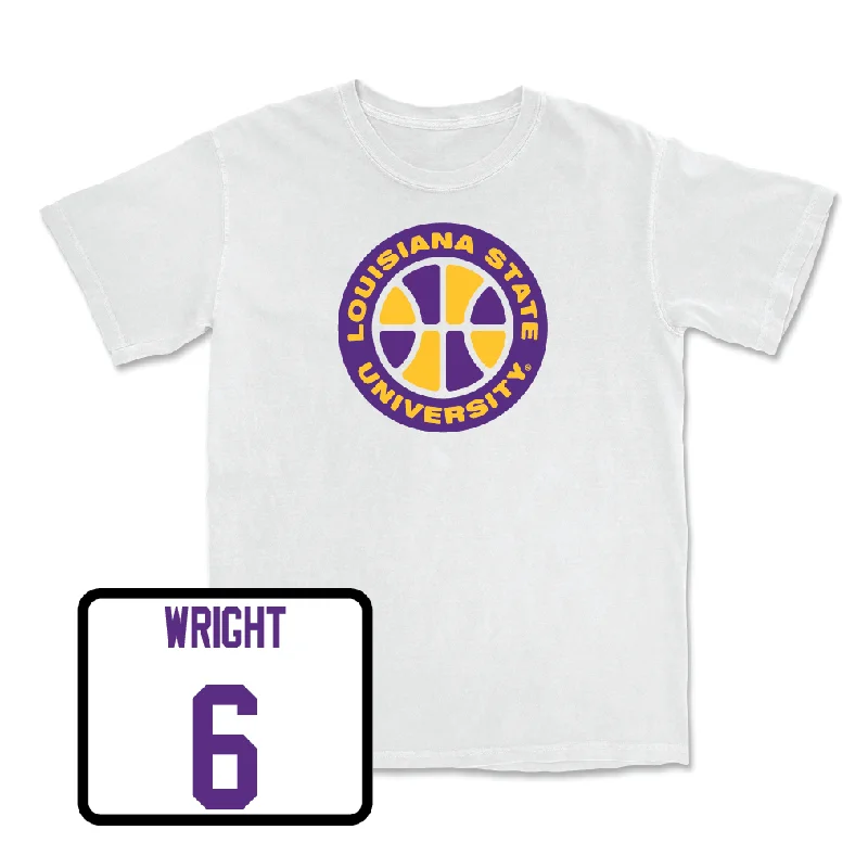 Men's Basketball White Hardwood Tee - Jordan Wright