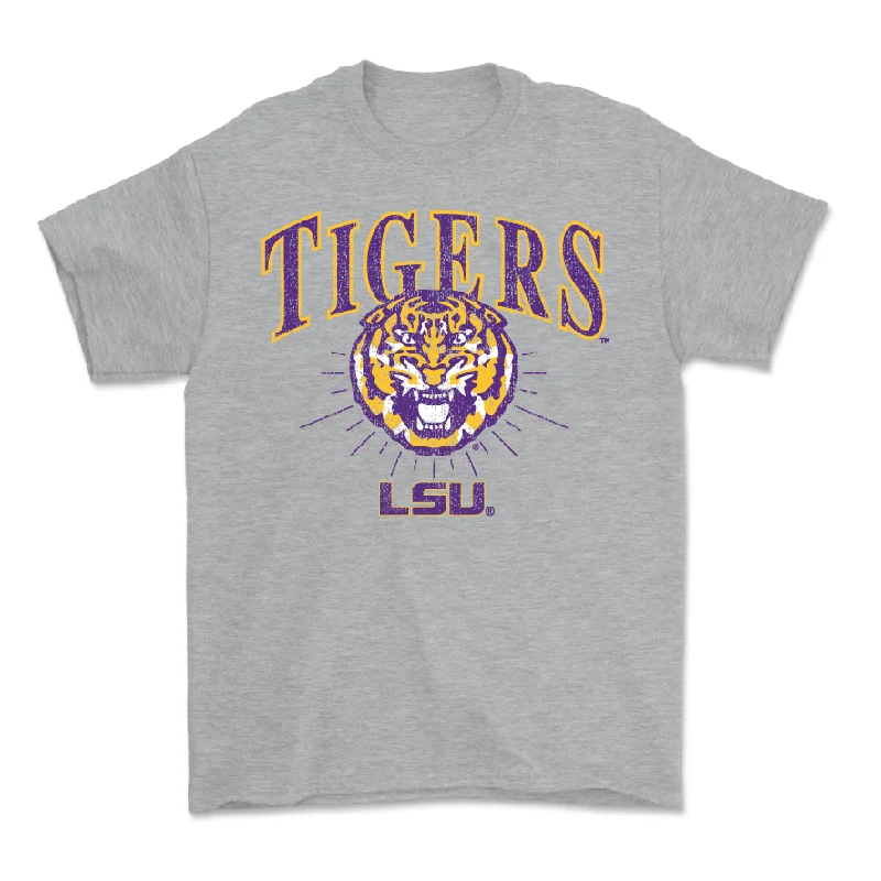 Men's Basketball Sport Grey Tigers Tee - Derek Fountain