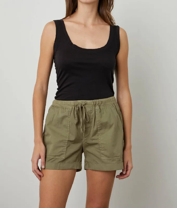 Tenley Shorts In Moss