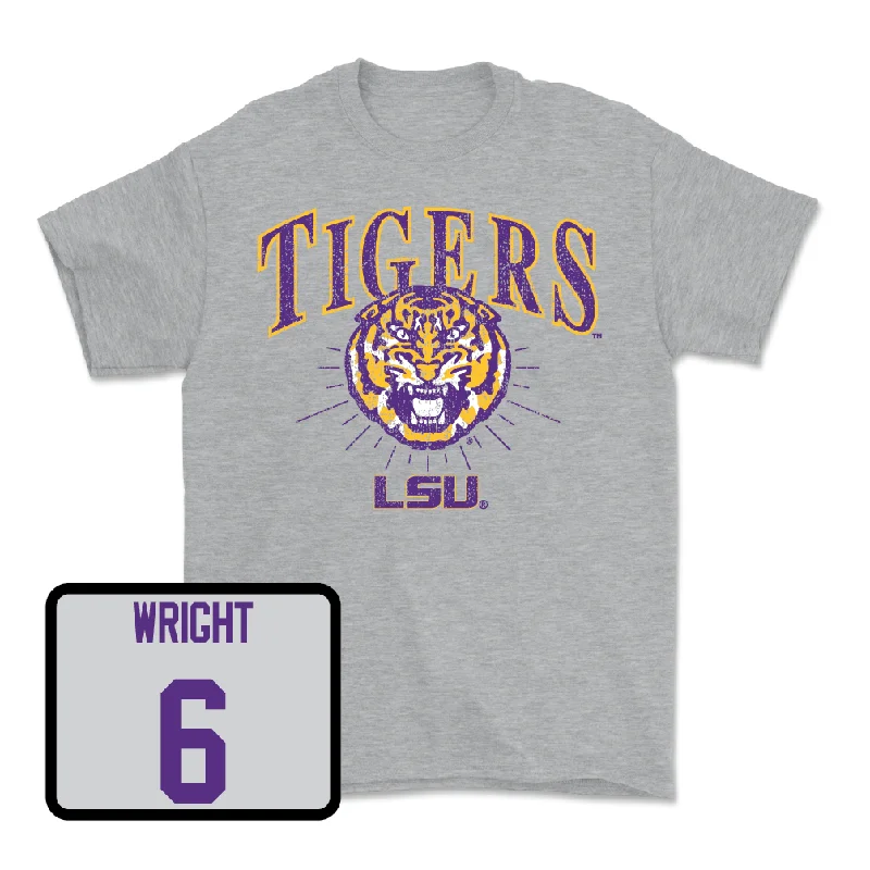 Men's Basketball Sport Grey Tigers Tee - Jordan Wright