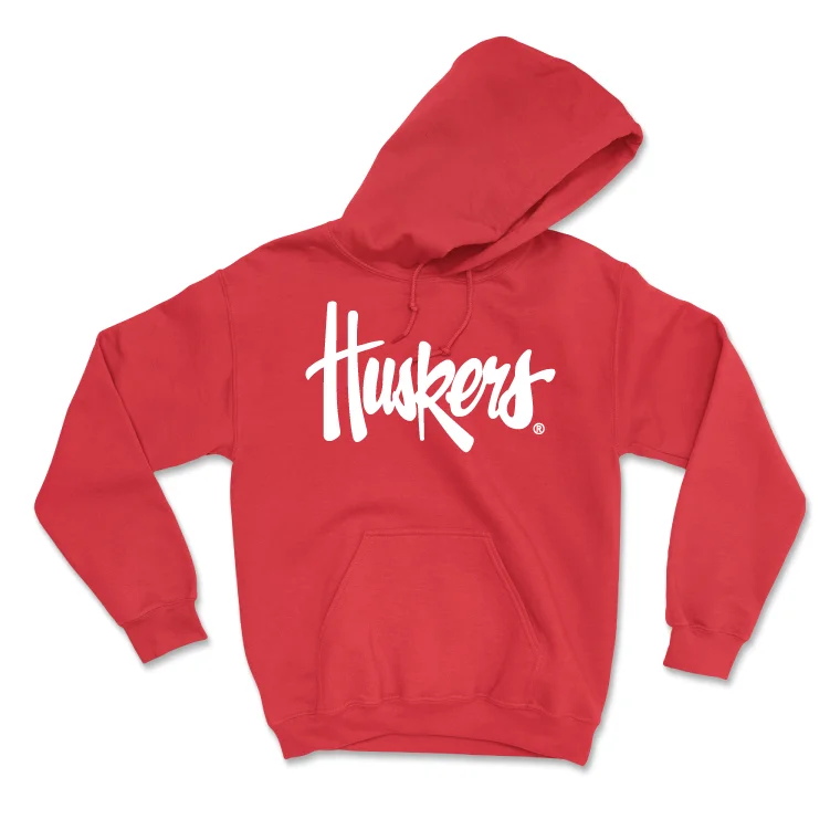 Red Men's Basketball Huskers Hoodie - Jeffrey Grace III