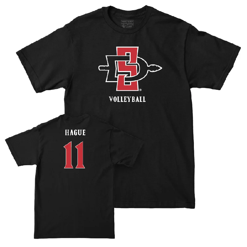 SDSU Women's Volleyball Black Mark Tee - Campbell Hague #11