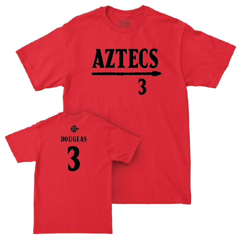 SDSU Women's Volleyball Red Staple Tee - McKenna Douglas #3