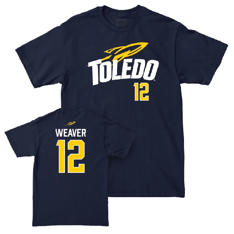 Toledo Women's Basketball Navy Sideline Tee - Ella Weaver | #12