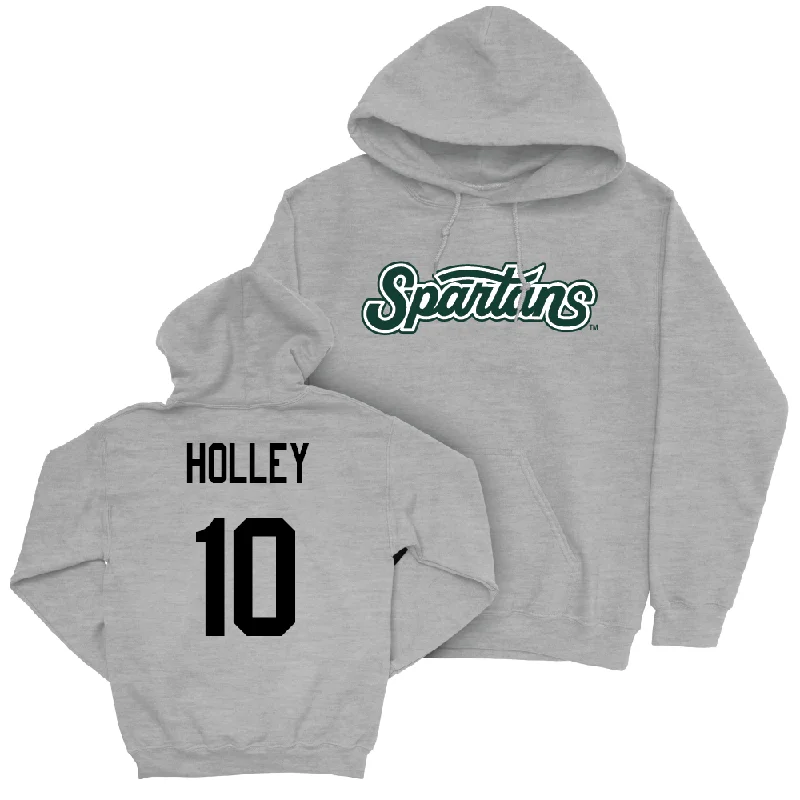 Sport Grey Women's Basketball Script Hoodie  - Helen Holley