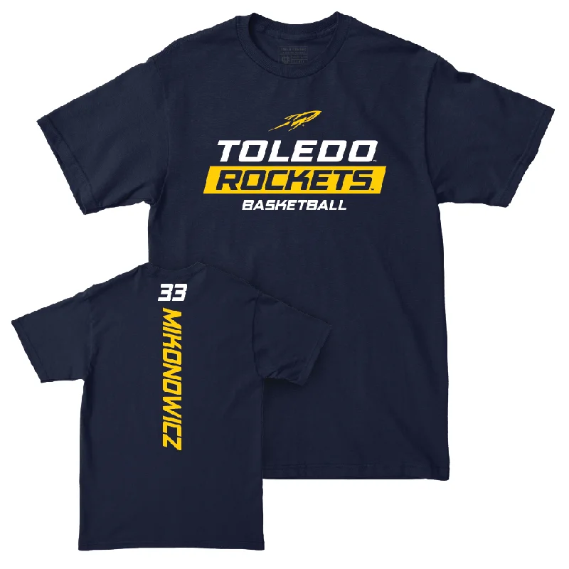 Toledo Women's Basketball Navy Rush Tee - Sammi Mikonowicz | #33