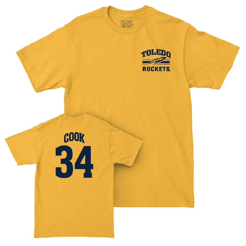 Toledo Women's Basketball Gold Victory Tee - Jessica Cook | #34