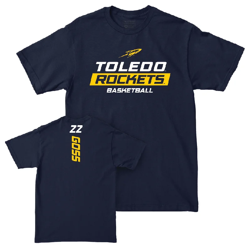 Toledo Women's Basketball Navy Rush Tee - Khera Goss | #22