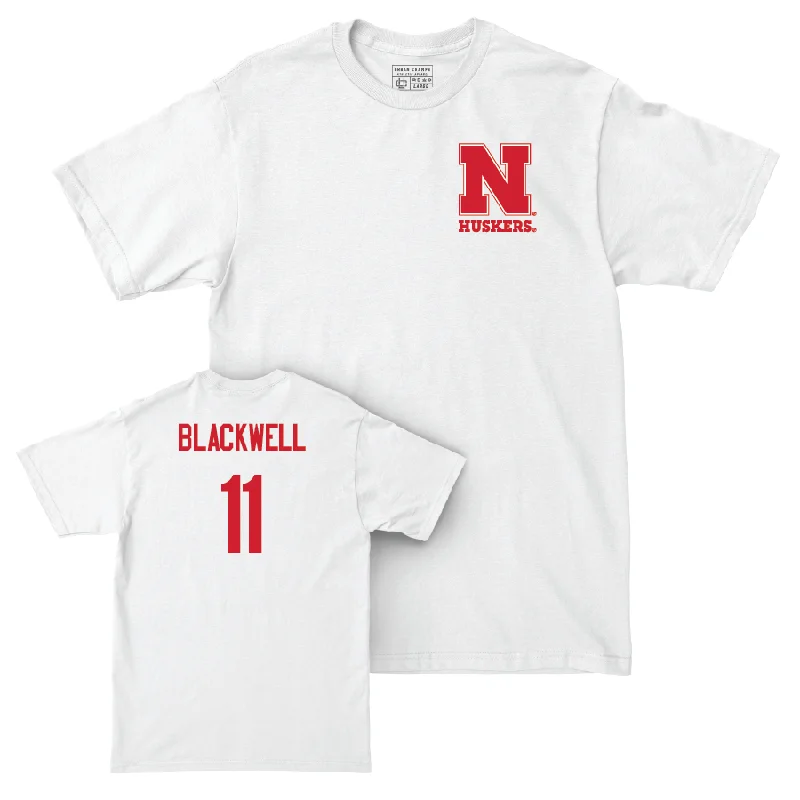 Women's Volleyball White Comfort Colors Tee - Leyla Blackwell