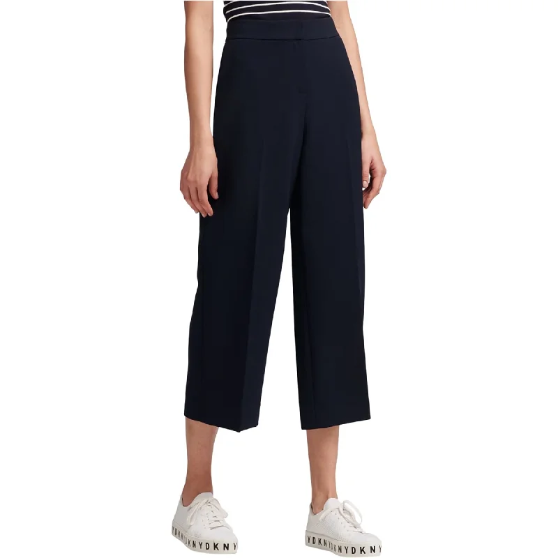 Dkny Womens Wide Leg Casual Cropped Pants