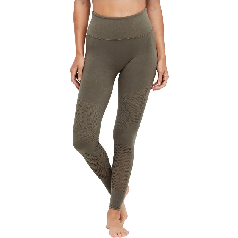 Free People Womens Sculpt Mesh Casual Leggings, Green, Large