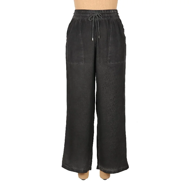 Novica Handmade Simple Style In Black Stonewashed Palazzo Pants