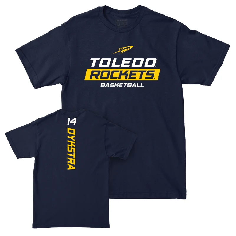 Toledo Women's Basketball Navy Rush Tee - Cadence Dykstra | #14