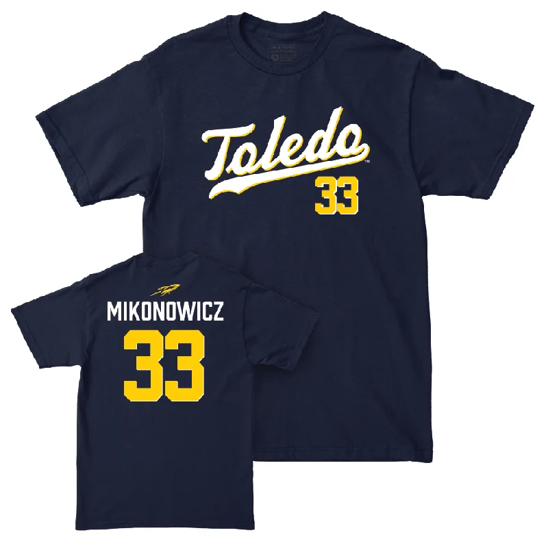 Toledo Women's Basketball Navy Script Tee - Sammi Mikonowicz | #33