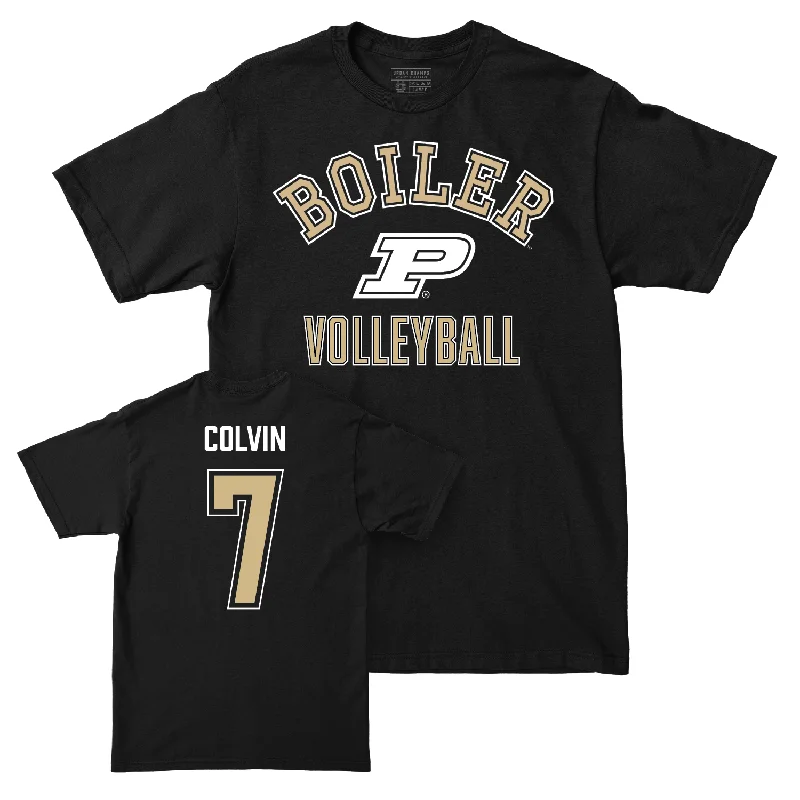 Women's Volleyball Black Classic Tee - Raven Colvin | #7