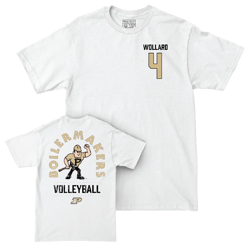 Women's Volleyball White Mascot Comfort Colors Tee - Kenna Wollard | #4