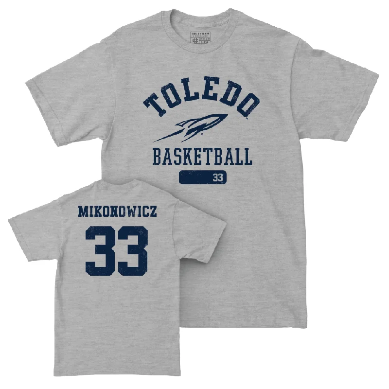 Toledo Women's Basketball Sport Grey Varsity Tee - Sammi Mikonowicz | #33