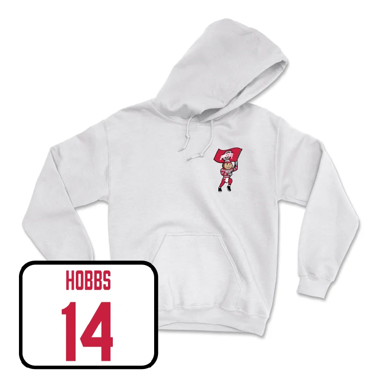 Women's Basketball White Brutus Hoodie  - Ella Hobbs