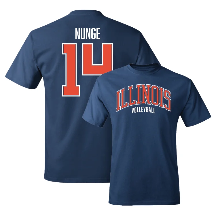 Navy Illinois Arch Tee - Jessica Nunge #14