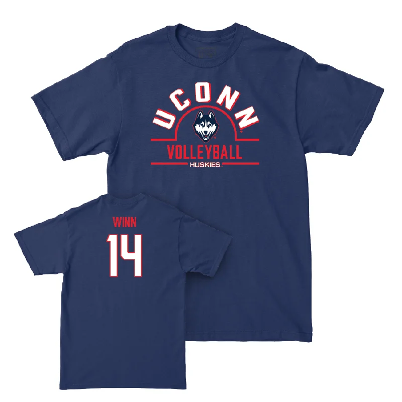 UConn Women's Volleyball Arch Navy Tee  - Loren Winn