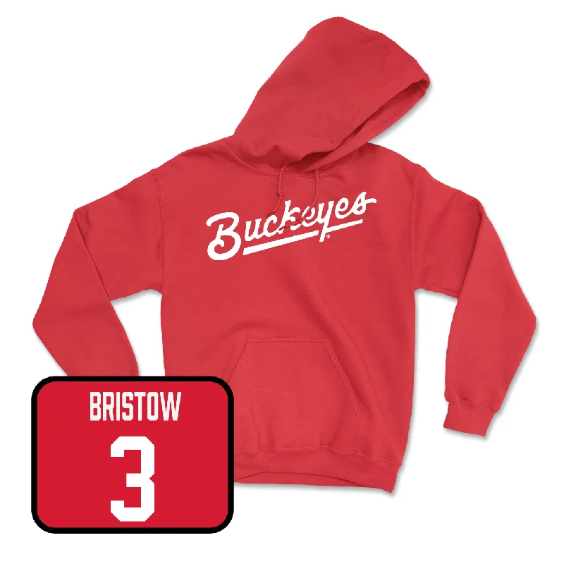 Red Women's Basketball Script Hoodie - Faith Carson