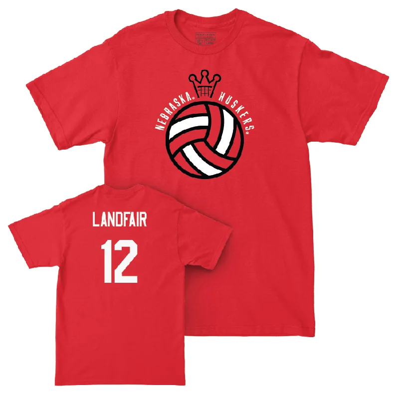 Red Women's Volleyball Crown Tee - Taylor Landfair