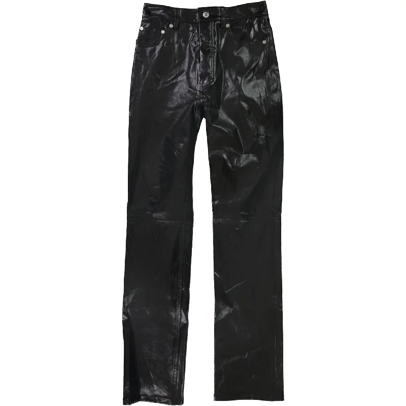 Helmut Lang Womens Patent Casual Trouser Pants