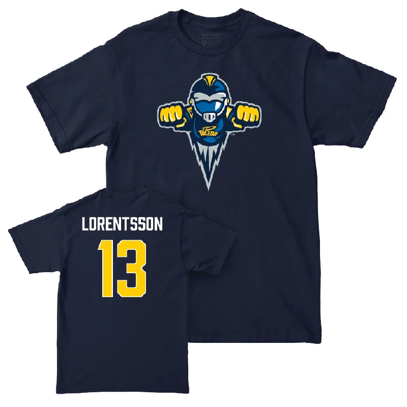 Toledo Men's Basketball Navy Legacy Tee - André Lorentsson | #13