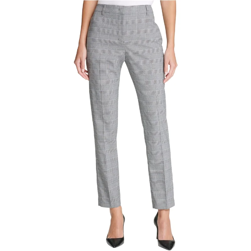 Dkny Womens Plaid Casual Trouser Pants