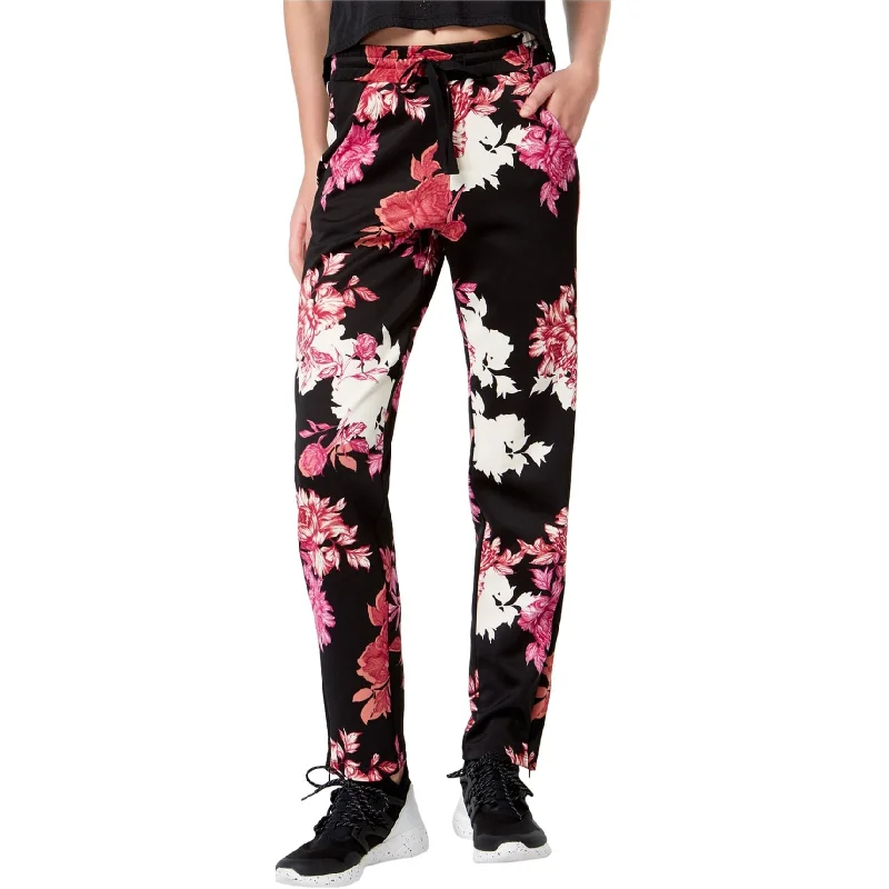 Material Girl Womens Floral Casual Jogger Pants, Black, Medium