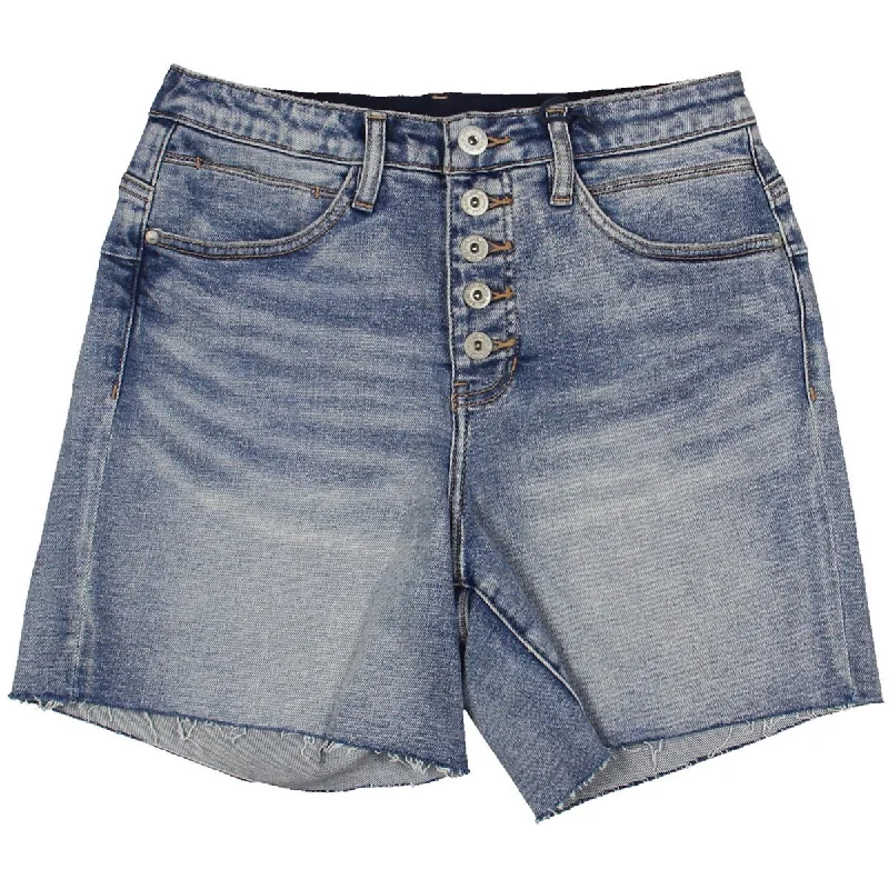 Womens Denim Tummy Slimming Cutoff Shorts