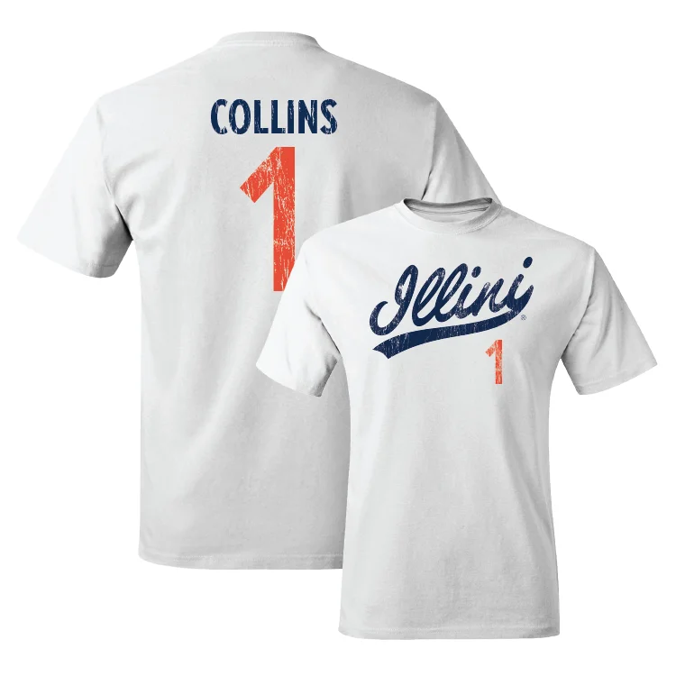 White Script Comfort Colors Tee - Kennedy Collins #1