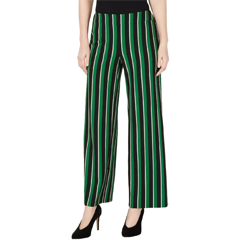 I-N-C Womens Striped Casual Wide Leg Pants