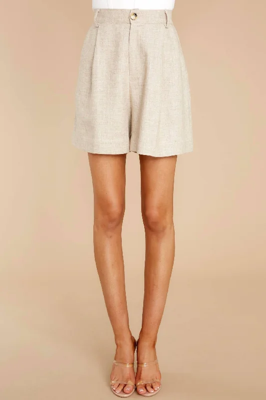 Adeyln Tailored Shorts In Natural