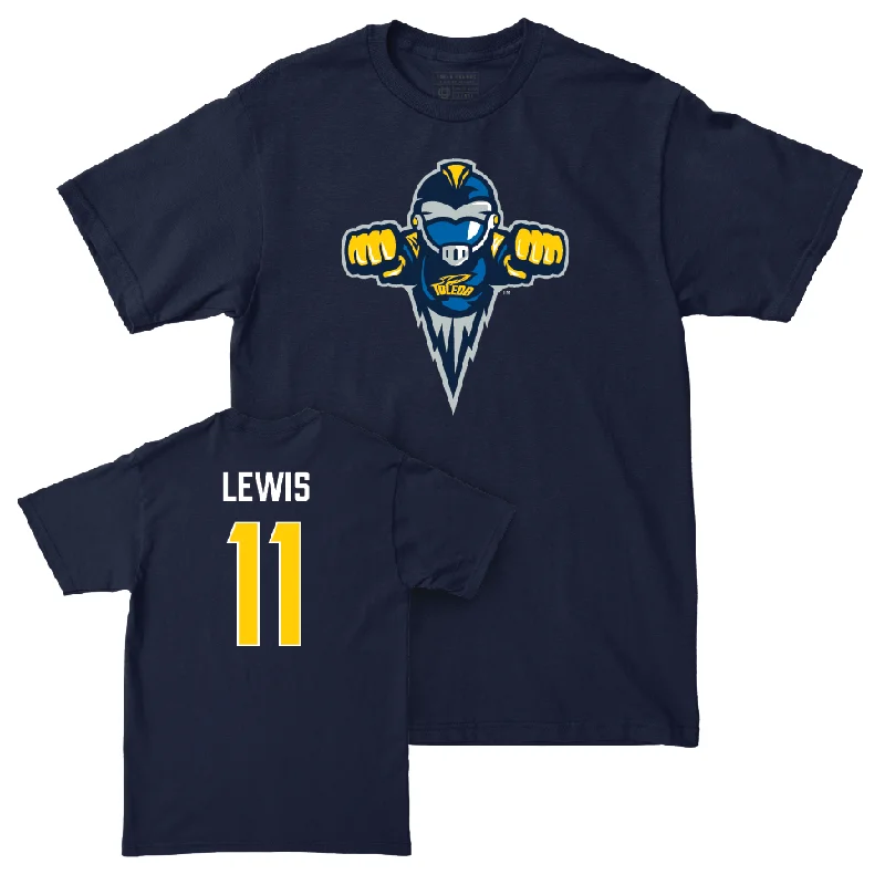 Toledo Men's Basketball Navy Legacy Tee - Samuel Lewis | #11