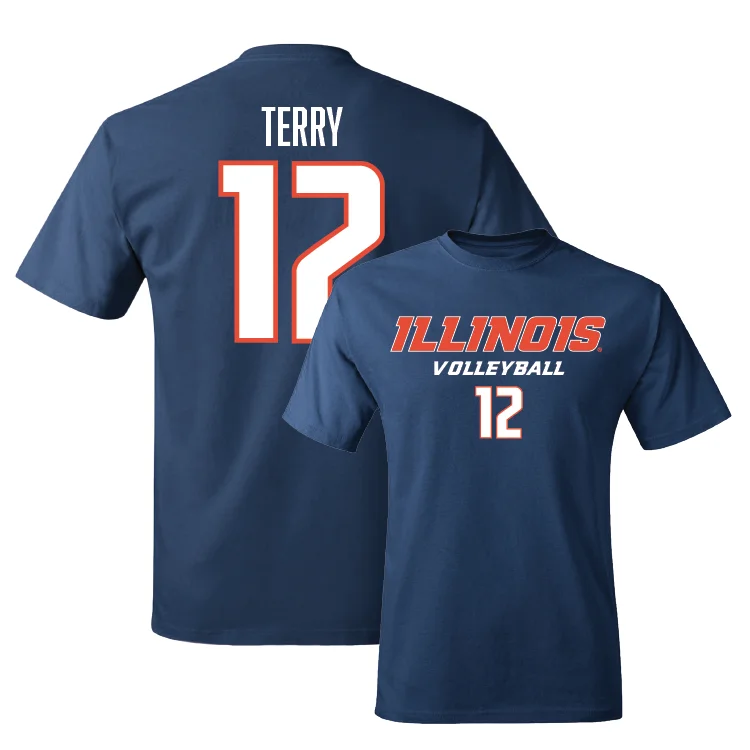 Navy Illinois Classic Tee - Raina Terry #12