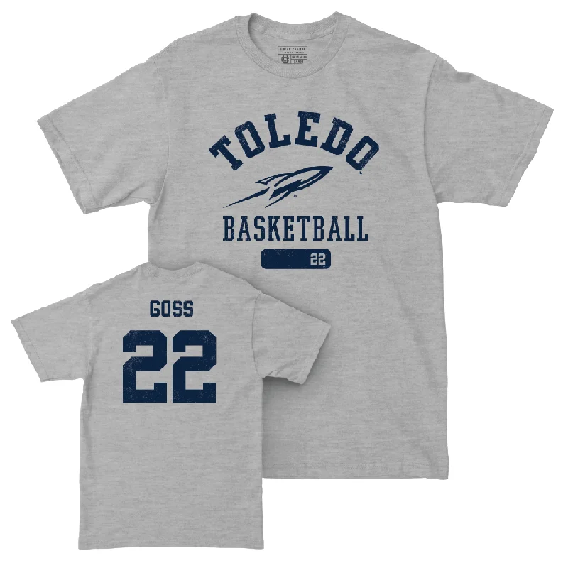 Toledo Women's Basketball Sport Grey Varsity Tee - Khera Goss | #22